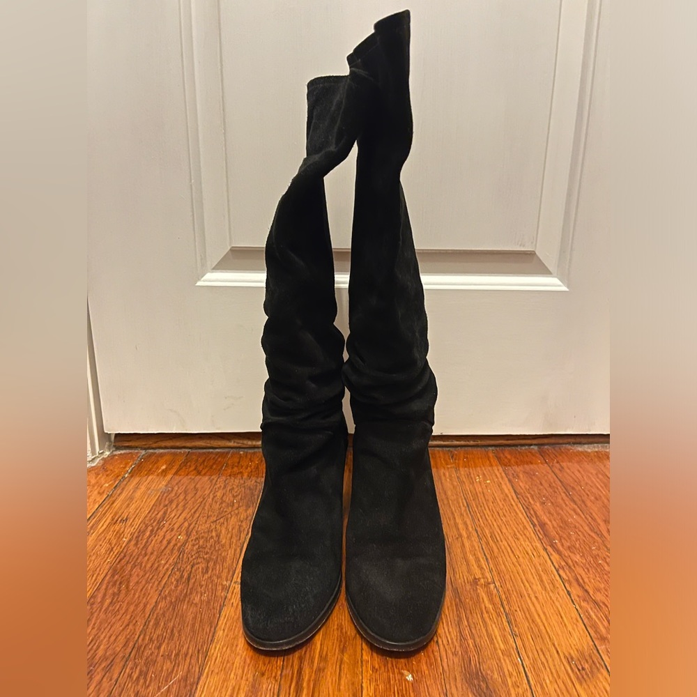 Free People Suede Heeled Boots | Size 38 - Picture 2 of 6